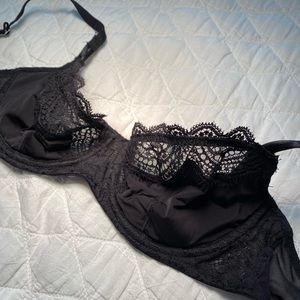 Victoria Secret Black Lace Unlined Bra